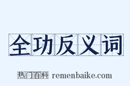 全功反义词是什么意思的图片